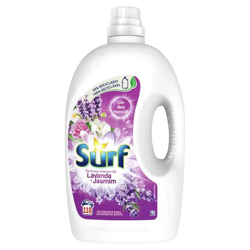 SURF Detergente Líquido Máquina Roupa Lavanda e Jasmim 110 lv