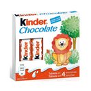 KINDER Barritas de Chocolate Com Leite 4 un