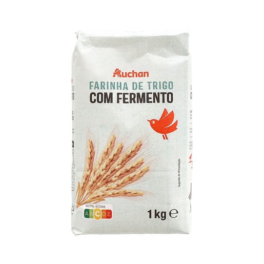 AUCHAN Farinha de Trigo com Fermento 1 kg