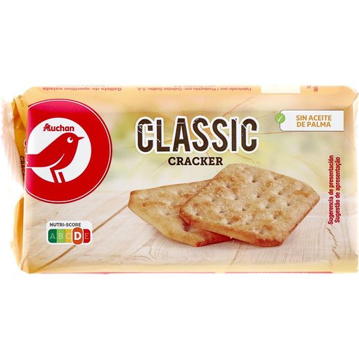 AUCHAN Bolachas Cracker com Sal 100 g AUCHAN Bolachas Cracker com Sal 100 g
