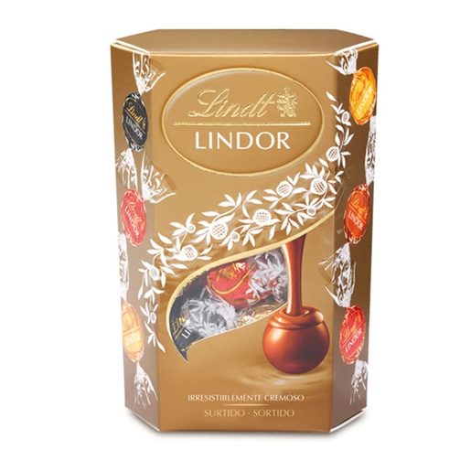 LINDOR Bombons Chocolate Sortido Gold 200 g