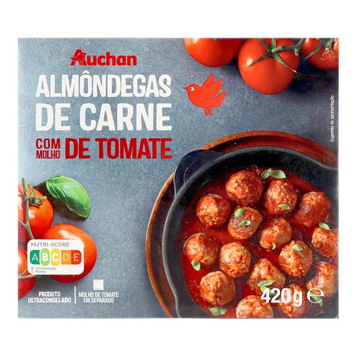 AUCHAN Almôndegas 60% Bovino com Molho 420 g