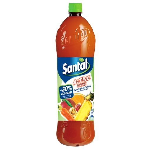SANTAL Refrigerante sem Gás Frutos Tropicais e Cenoura -30% Açúcares 1,5 L
