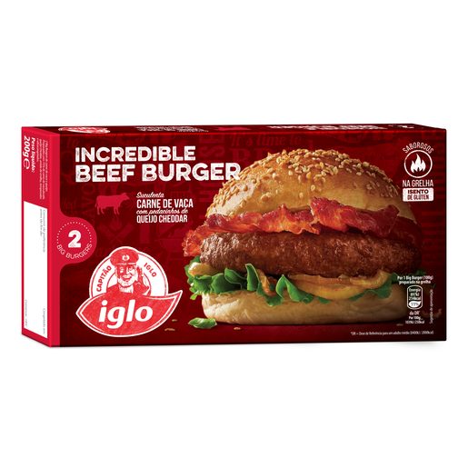 IGLO Big Burger de Vaca com Queijo 200 g