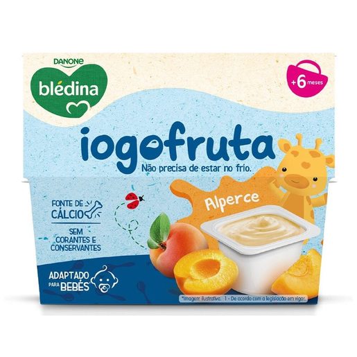 BLÉDINA Iogofruta Alperce 4x95 g