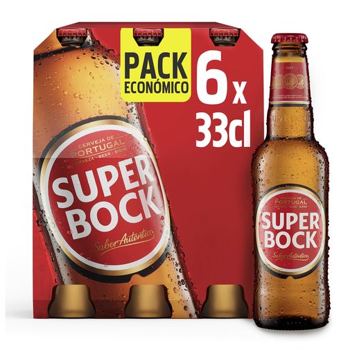 SUPER BOCK Cerveja Com Álcool 6x330 ml