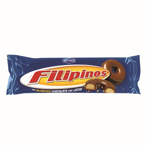 FILIPINOS Bolachas Choco Aros de Chocolate de Leite  128 g