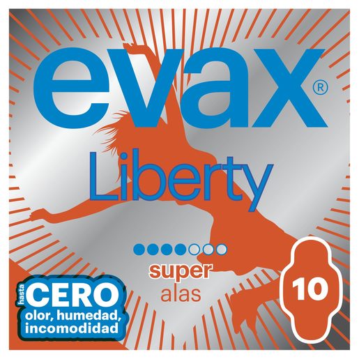 EVAX Pensos Higiénicos Liberty Super com Abas 10 un